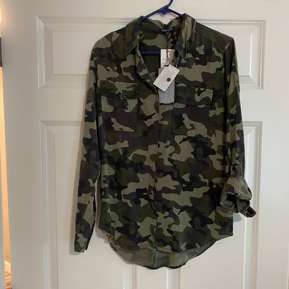 Dear John Tops - Dear John long sleeve camo shirt NEW